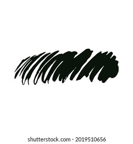 Pulsaciones de pincel. Elemento de diseño para banner, afiche, embalaje, postal, diseño web. Ilustración vectorial dibujada a mano.