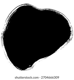 Las pinceladas forman una suave mancha negra ideal para fondos grunge