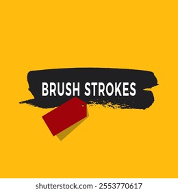  Brush strokes grunge vector art illustration Black Brush strokes isolated on white background.