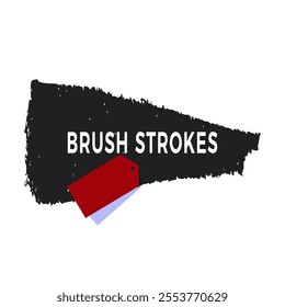  Brush strokes grunge vector art illustration Black Brush strokes isolated on white background.