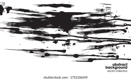 Brush strokes. Hand drawn illustrations. Usable for advertisement, banners, card, book cover, brochure, decoration, poster, web header template and etc.