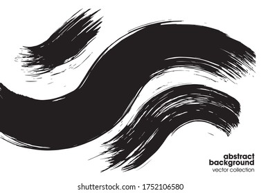 Pulsaciones de pincel. Ilustraciones dibujadas a mano. Se puede usar para publicidad, banners, tarjetas, portada de libros, folletos, decoración, afiches, plantillas de cabecera web, etc.