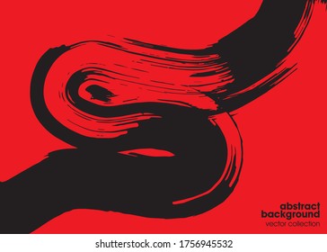 Brush strokes. Hand drawn illustrations. Usable for advertisement, banners, card, book cover, brochure, decoration, poster, web header template and etc.