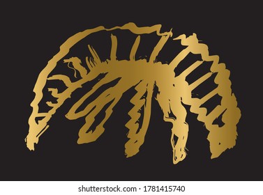 Brush strokes. Hand drawn illustrations. Usable for advertisement, banners, card, book cover, brochure, decoration, poster, web header template and etc.