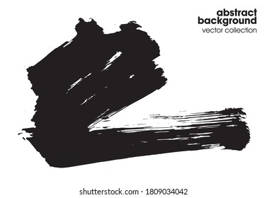 Brush strokes. Hand drawn illustrations.