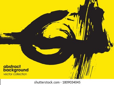 Brush strokes. Hand drawn illustrations.