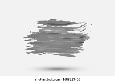 Brush strokes hand-painted. Grunge Brush texture. Logo Design Template. Underlining and formatting page borders. Vector illustration EPS 10.