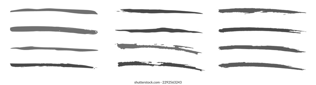 Brush strokes. Ink splatter. Grunge. Vector	