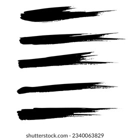 brush strokes and ink vector