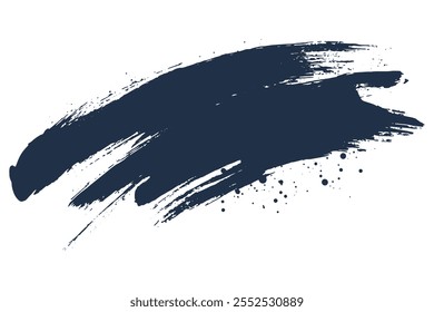 Brush strokes isolated on white background. Brush strokes grunge background. Vector brush stroke texture. Black ink, paint splatter.