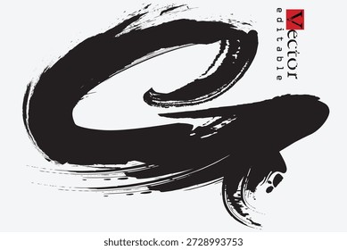 brush strokes letter G, Brush stroke and texture, grunge paint element, brush stroke art, black ink brush stroke on white background.Ink paint on brochure, Design elements.eps