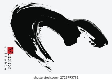brush strokes letter M, Brush stroke and texture, grunge paint element, brush stroke art, Ink paint on brochure, black ink brush stroke on white background. Design elements.eps