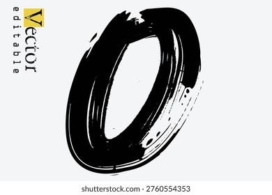 brush strokes letter O, drawn O letters Logo design. O Font brush stroke art, Brush stroke and texture, grunge Ink paint element, black ink brush stroke. Brushstroke Letter Logo Design.eps