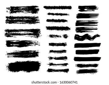 
brush strokes strokes on a white background vector
