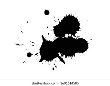 brush strokes paint background ink black