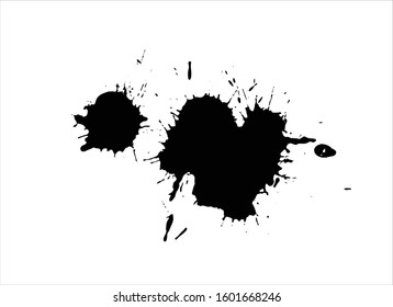 brush strokes paint background ink black