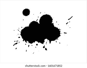 brush strokes paint background ink black