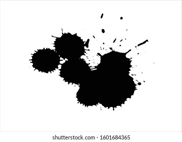 brush strokes paint background ink black