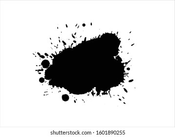 brush strokes paint background ink black