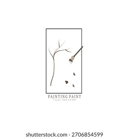 Pinceladas y diseño de ilustrador de pintura