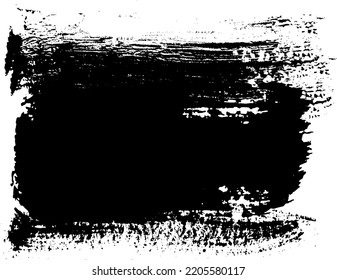 Pintura de pinceladas, Pincel vectorial, elementos de diseño Grunge.