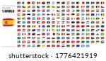 Brush Strokes Painted Flags of the World