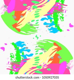 Brush strokes pattern in trendy colors. hand drawn colorful texture beautiful. vector illustration