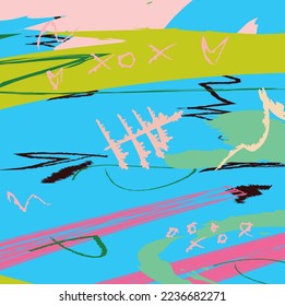 Brush strokes pattern vector. abstract watercoolr painting on canvas. Background for graphiс and web design. Brushstrokes of paint. Good for printing. Hand draw art. Hand draw and scribble lines