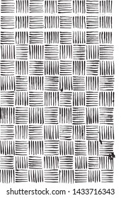 Brush strokes of pencil or Ink.. A set of drawn patterns. Calligraphy. Vector silhouettes