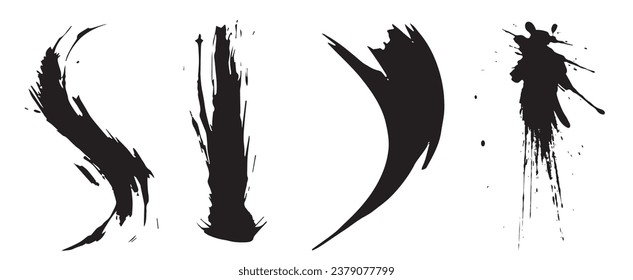 Brush strokes perfect for New Year's designs