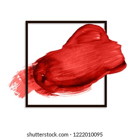 Brush strokes, roller on the surface for advertising or your text. Expression of paint with oil or acrylic. Perfect design for headline, logo and sale banner.