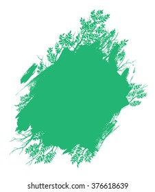 Brush strokes with rough edges and branches. Abstract background. Vector illustration.