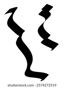 Brush strokes for samples on a white background