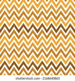 Brush strokes seamless pattern. Freehand horizontal zigzag stripes print. Repeated chevron lines background. Simple classic geometric ornament. Trendy grunge design. Vector abstract modern wallpaper
