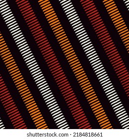 Brush strokes seamless pattern. Freehand diagonal stripes print. Repeated rough edge ink lines background. Simple classic geometric motif. Trendy grunge design. Vector abstract modern wallpaper