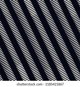 Brush strokes seamless pattern. Freehand diagonal stripes print. Repeated rough edge ink lines background. Simple classic geometric motif. Trendy grunge design. Vector abstract modern wallpaper