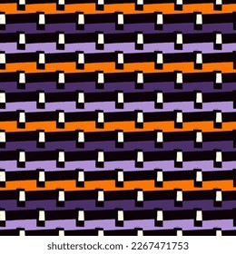 Brush strokes seamless pattern. Freehand horizontal stripes print. Repeated lines background. Simple classic geometric motif. Trendy grunge design. Vector abstract modern wallpaper