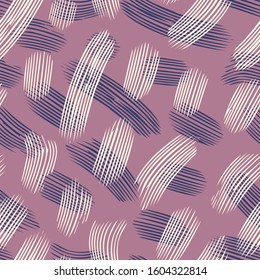 Brush strokes seamless pattern. Hand drawn abstract background. Vector template.