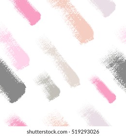  Brush strokes seamless pattern in trendy colours. Artistic, modern, creative, fashion design. For print, digital paper, textile, fabric, hand drawn dry ink grunge textures.