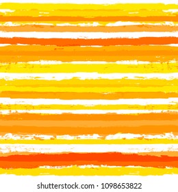 brush strokes Seamless pattern. vector striped background. ink Paint Lines. yellow stripes Modern trendy paintbrush line. autumn stripes backdrop 