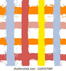 brush strokes Seamless pattern. vector striped summer background. ink Paint Lines. yellow stripes Modern trendy paintbrush line. autumn stripes backdrop