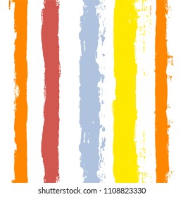 brush strokes Seamless pattern. vector striped summer background. ink Paint Lines. yellow stripes Modern trendy paintbrush line. autumn stripes backdrop