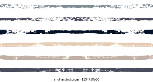 brush strokes Seamless pattern. vector striped graphic background. grunge stripe, male paintbrush line. funky texture lines backdrop. Autumn Colors Brown, Grey, White, Ocher, black, orange ink Stripes