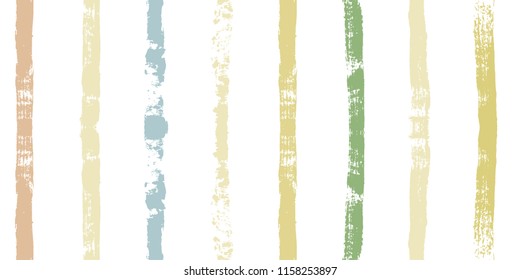 brush strokes Seamless pattern. vector striped male shirt background. ink Paint Lines. green,  black, blue stripes, Modern trendy paintbrush line. summer stripes backdrop