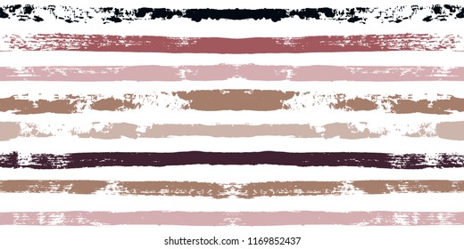 brush strokes Seamless pattern. vector striped graphic background. grunge stripe, male paintbrush line. funky texture lines backdrop. Autumn Colors Brown, Grey, White, Ocher, black, orange ink Stripes