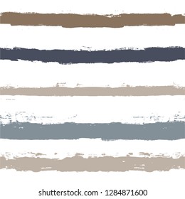 brush strokes Seamless pattern. vector striped graphic background. grunge stripe, male paintbrush line. funky texture lines backdrop. Autumn Colors Brown, Grey, White, Ocher, black, orange ink Stripes