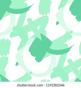 Brush Strokes. Seamless Texture for Cloth, Textile, Wallpaper. Bright Seamless Ornament in Vintage Colors. Vector Abstract Background. Rapport