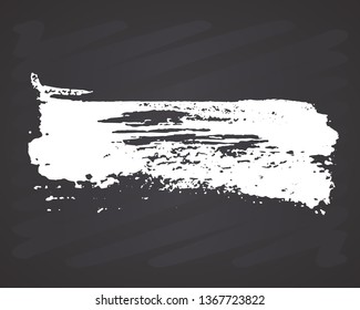 Brush strokes Set hand drawn grunge texture vector illustration isolated on white background.