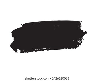 Brush strokes Set hand drawn grunge texture vector illustration isolated on white background.