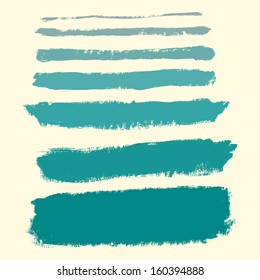  Brush Strokes - Set - Isolated On White Background - Vector Illustration, Graphic Design Editable For Your Design